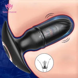 SacKnove-Vibrateur électrique magnétique sans fil, masseur de prostate en silicone, jouet sexuel, 10 vitesses