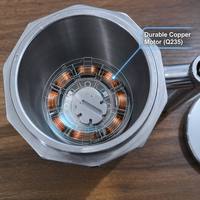 Tasse à café auto-mélangeuse en acier inoxydable poli miroir avec moteur Q235 en cuivre, idéale pour les protéines et le fitness