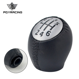 Poyracing-pomo de palanca de cambios de cuero, 6 velocidades, para Renault Megane Scenic Laguna Espace Master - Product Image 1