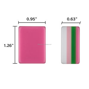 Mahjong américain sur mesure à 4 couches, modèle 190, tuiles en acrylique en forme d'éléphant, 160 cartes, jeu élégant et luxueux pour adultes - Product Image 6