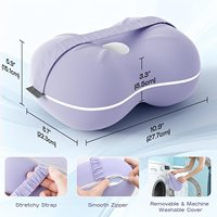 Kniekissen für Seitenschläfer - Kühlendes Kissen zwischen den Beinen zum Seitenschlafen - Memory-Schaum Kniekissen mit Gurt für Hüftschmerzen