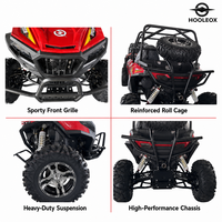 Buggy tout-terrain haute performance EPA L7E T1B certifié 2026, nouveau modèle 800cc, 4 places, 4x4, essence, sport SSV SxS, rouge course, Side-by-Side