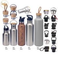 Wholesale Stocked No Minimum Flask Vacuum Insulated Stainless Steel Water Bottle Metal Gym Water Bottle Sport Fitness Bottle