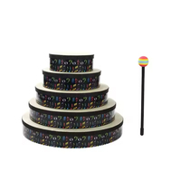 Wholesale YONGXIN HD8-1c 6/8/10 Inch Double-sided Wooden Hand Beat Drums Music Orff Percussion Instruments for Kids