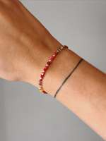 Bracelets délicats en pierres naturelles perlées, faits à la main, en pierres précieuses, élégants, multi-rangs, pour femmes, bijoux, cadeau de la Saint-Valentin
