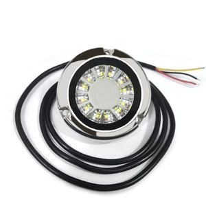 Projecteurs <span class=keywords><strong>LED</strong></span> Submersibles RGBW Pleine <span class=keywords><strong>Couleur</strong></span> en Acier Inoxydable 316 de Qualité Supérieure pour Bateaux et Piscines 12V 24V - Product Image 2