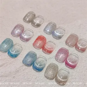 Nail art new product golden supplier nail color gel ultra magnetic silk high quality strogn cat eye magnet for nail art