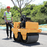 Livraison gratuite!!! Mini compacteur de rouleau de route Ride-on rouleau de route utilisé à vendre