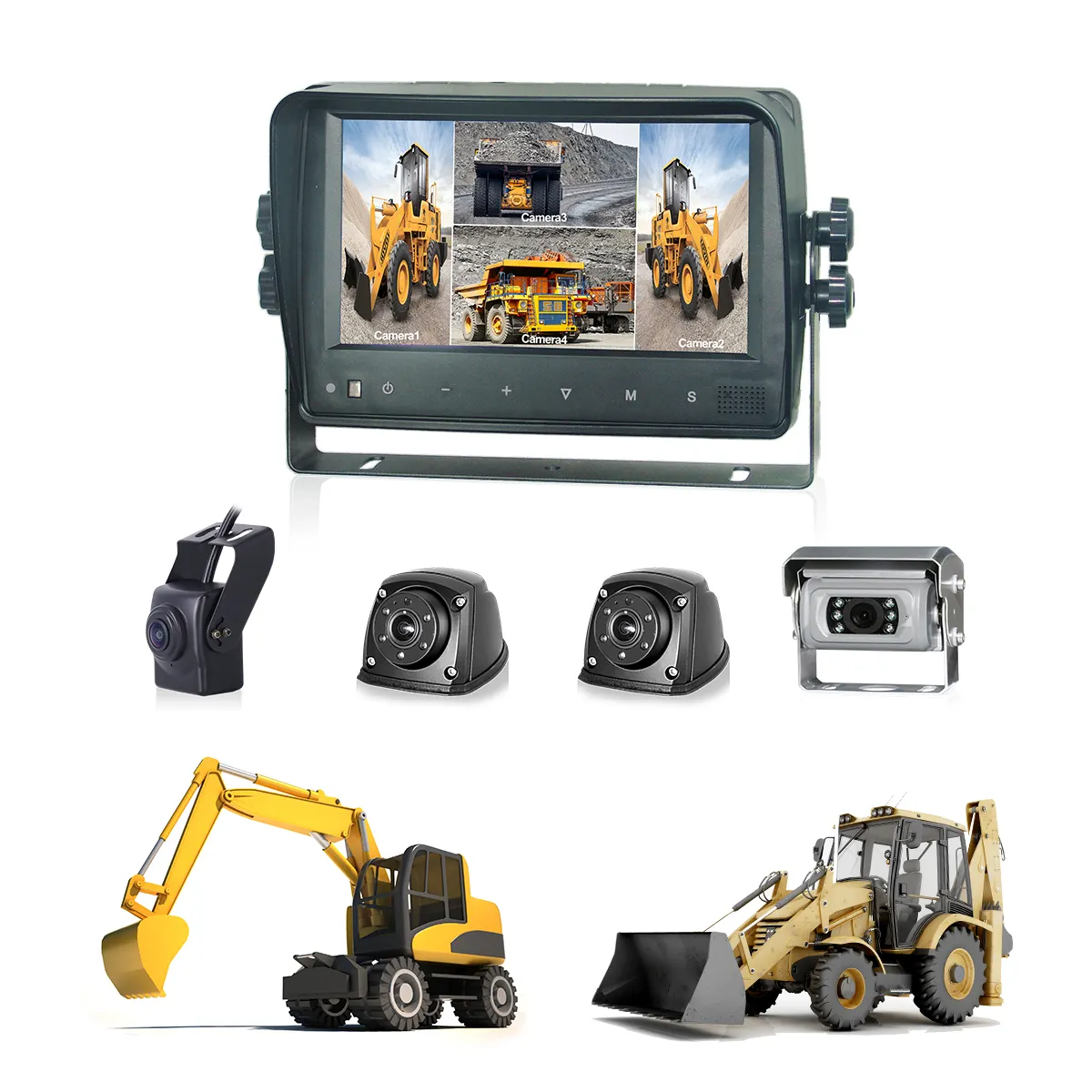 STONKAM OEM OED 7 inch screen for bus reverse cameras car   vehicle camera with monitor for cars trucks service vehicles