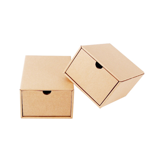 Biodegradable Brown Kraft Paper Jewelry <b>Box</b> Personalized Design Eco Friendly Cardboard Sliding Drawer <b>Shipping</b> Packaging <b>Box</b> - Product Image 1