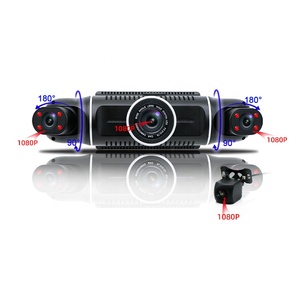 Tư Nhân Dụng Cụ 4 Cách Xe Hộp Đen Bãi Đậu Xe Màn Hình Vòng Lặp Ghi Âm 4 Ống Kính 1080P Xe Dashcam Xe Ghi Âm - Product Image 4