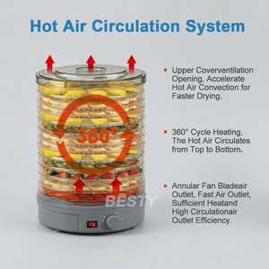 Mini déshydrateur alimentaire électrique automatique à air chaud pour fruits, légumes, viande, poisson, <span class=keywords><strong>oignon</strong></span>, pour la maison - Product Image 3