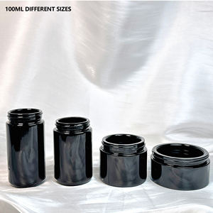 برطمانات زجاجية Mir للبيع بالجملة ، أوعية سوداء طويلة فوق البنفسجية مستديرة ومقاومة للرائحة فوق البنفسجية ، برطمانات زجاجية لتخزين الخفاش - Product Image 1