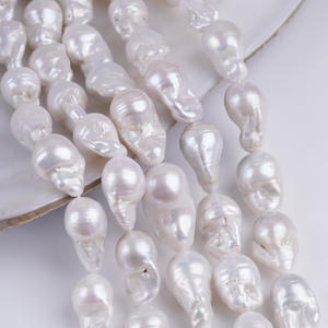 Perles d'eau douce baroques en vrac de 13 à 16 mm, forme irrégulière naturelle, perles dispersées pour projets de bricolage - Product Image 4