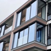 Ventanas Corredizas Laterales Panorámicas de Aleación, Resistentes al Viento, Insonorizadas, con Vidrio Templado para Uso en Dormitorios de Casas Modernas