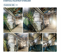 Indonesia Verticale Sterilisator Voor Palmoliemolen Verwerkingsmachine