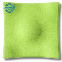 Panneaux acoustiques en fibre de polyester 3D à texture ondulée personnalisée, ignifuges pour studio