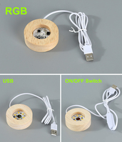 LED-Kristallkugel-Tischlampe mit Touch- und Fernbedienung, dimmbar, warmweiß, Wohnzimmer-Deko, Mini 6cm, 3D-Kunstglas, lasergraviert