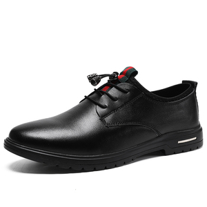 Formale uomini piatto tomaia in pelle antiscivolo in gomma non macinare piedi degli uomini delle donne del cuoio genuino ufficio classica scarpe mans vestito casuale - Product Image 2