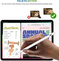 Nouvelles inventions stylet charge sans fil rejet de la paume inclinaison sensible affichage numérique magnétique puissance stylo tactile actif pour ipad