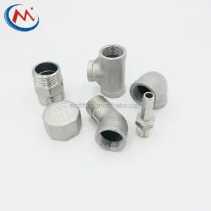 Laki-laki Threaded 2 Inch Stainless Steel Pipa Pas Topi Bulat