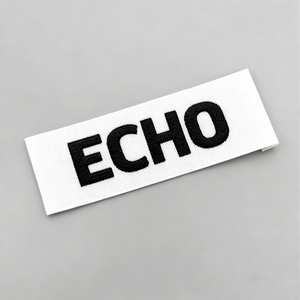 Étiquettes tissées personnalisées avec logo pour vêtements, en satin, coton, taffetas, texture lisse, à coudre sur les vêtements, étiquettes de marque - Product Image 4
