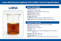 Acide Linéaire Alkylbenzène Sulfonique (LABSA) de Qualité Industrielle CAS 27176-87-0 96% pH 2.0-3.0 pour Shampoing, Gel Douche, Savon pour les Mains (2 ans)