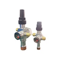 Vanne rotative manuelle plaquée acier avec connecteur en acier pour pièces de compresseur industrielles dans le domaine de la réfrigération et de l'échange de chaleur