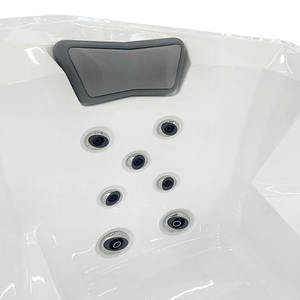Vasca idromassaggio spa all'aperto per 5 persone con sistema musicale integrato Swim Spa, piscina termale con idromassaggio in a - Product Image 4