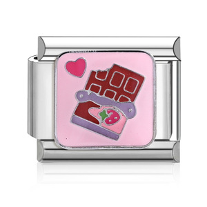 Cute Cartoon Modular <b>Bracelet</b> Zinc Alloy Women's Charm <b>Bangle</b> Ice Cream Cake DIY Gift Jewelry - Product Image 4