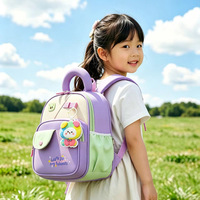 Sac à dos scolaire pour enfants, maternelle, léger, ultra-léger, respirant, hydrofuge, design mignon de dessin animé, voyage, polyester