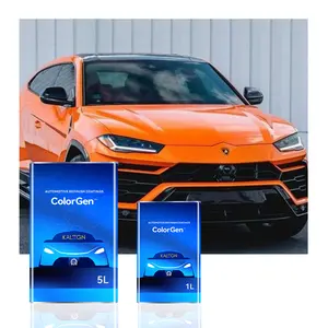 Cor prata cristal metálico de alto brilho para pintura automotiva, cor laranja sólida para exportador de pintura automotiva