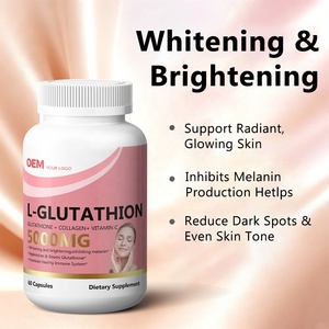 Capsules de L-Glutathion 5000 MG à Marque Blanche OEM, Collagène, Vitamine C, Éclaircissant Cutané, Antioxydant, Complément Beauté - Product Image 3