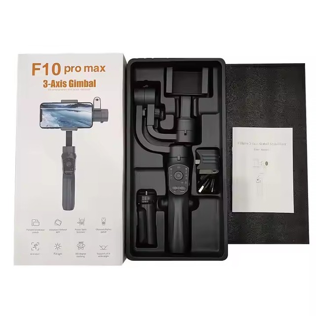 Professional Portable F10 Pro Max 3 Axis Handheld AI Tracking Module Travel Selfie Vlog Shooting Phone Gimbal Stabilizer