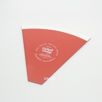 Boîte à gaufres personnalisée, écologique, jetable, recyclable, manchon en papier pour dessert, gobelets à glace pilée, gobelets à neige
