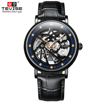 Moulant — montre automatique pour homme, accessoire de mode masculine, Bracelet en acier inoxydable, noir