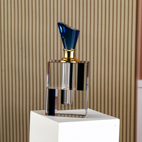 Nouveau Design Cross Stripe Simple Fashion Bouteille vide en verre 12ml Bouteille de parfum en cristal