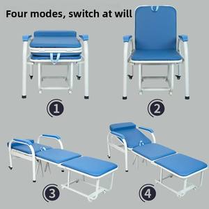 Silla Cama Plegable Médica, Silla Convertible para Acompañantes de Pacientes, para Uso Hospitalario - Product Image 3