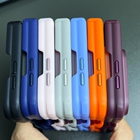 Coque de téléphone intégrée en PC et TPU mat givré pour iPhone Duo avec protection des charnières