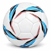 Ballon de football Kata en PVC, taille 5, cousu à la machine, pour la promotion communautaire, les cadeaux promotionnels et les événements.