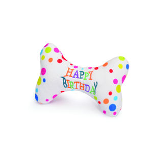 HAPPY BIRTHDAY - Hueso de poliéster con sonido, 18 cm - Product Image 1