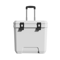 Refroidisseur de rétention de glace de moulage par injection de stockage portable 38QT avec roues
