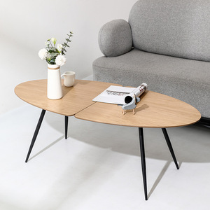 Modern Minimalist Wood Coffee <b>Table</b> 78x78x43 Cm <b>Round</b> Natural Color Living Room <b>Side</b> <b>Table</b> - Product Image 3