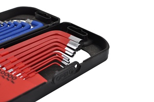 18 pièces jeu de clés Allen, jeu de clés hexagonales <span class=keywords><strong>Torx</strong></span> et à bout sphérique outils avec codage couleur, tailles T10-T50 ,1.5mm-10mm - Product Image 2