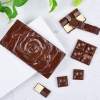 SILIKOLOVE Usine Fleur Cercle Forme Carrée Chocolat Moules LFGB Platine Antiadhésif Sans BPA Silicone Chocolat Bar Moules