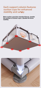 Parque de juegos plegable para bebés con puerta de seguridad, columpio y tobogán - Corralito portátil para interiores y exteriores para que los niños pequeños aprendan y gateen - Product Image 5