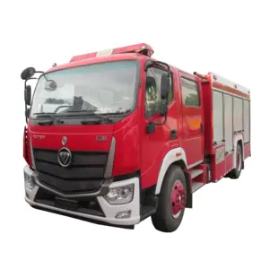 Foton 4x2 Wassers chaum Trocken pulver Feuerwehr auto Rechtslenker 6000 Liter Standard Feuerwehr auto Abmessungen