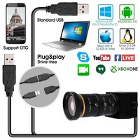 ELP 5 Megapiksel Geniş Açılı USB Web Kamerası CS5-50mm 10X Zoom Sürücüsüz Tak ve Çalıştır, Canlı Yayın ve Güvenlik İzleme için