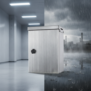 صناديق كهربائية خارجية مقاومة للماء من الفولاذ المقاوم للصدأ 304 بمستوى حماية IP66 مطلية بالبودرة للتثبيت على الحائط - Product Image 3