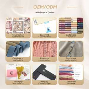 Turban uni à quatre barrettes à longue queue, bonnet de <span class=keywords><strong>chimiothérapie</strong></span> pour femme avec logo personnalisé, taille unique, chapeau <span class=keywords><strong>bandana</strong></span> pour l'été - Product Image 5